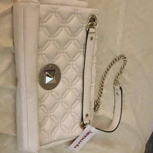 Kate Spade White Quilted Crossbody Bag